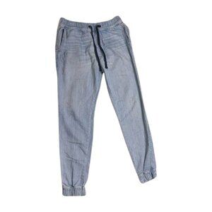 Abercrombie & Fitch Light Wash Denim Joggers M 👖✨ Perfect for Casual Chic!